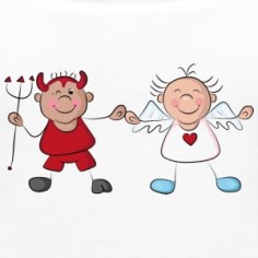 engel-en-duivel-tops-vrouwen-premium-tank-top