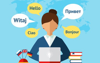 Language Translator Illustration